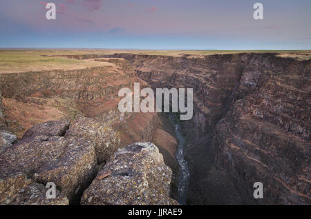 Bruneau River Canyon Overlook Hawaii Banque D'Images