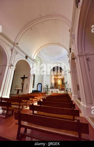 Sanctuaire de la Vierge de El Toro photos de l'intérieur de l'église au sommet du Monte toro espagne Minorque Banque D'Images