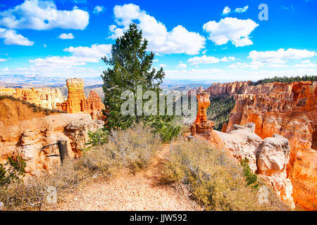 Caractéristiques géologiques de Bryce Canyon Banque D'Images