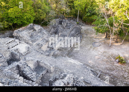 Les ruines mayas de Becan dans la péninsule du Yucatan au Mexique Banque D'Images