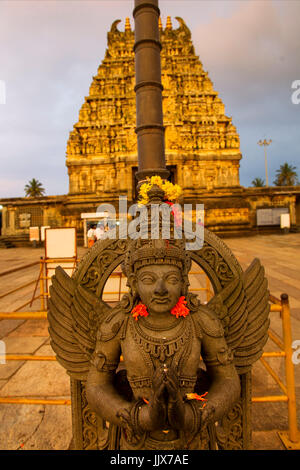 L'entrée du temple Chennakeshava, Belur, Karnataka, Etiópia Banque D'Images