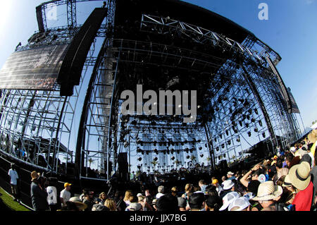 Atmosphère foule 2011 Festival de musique Coachella indio avril 15,2011. Banque D'Images