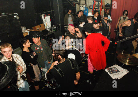 Guitar Center backstage de tambour Henry fonda theatre los angeles, ca. Banque D'Images