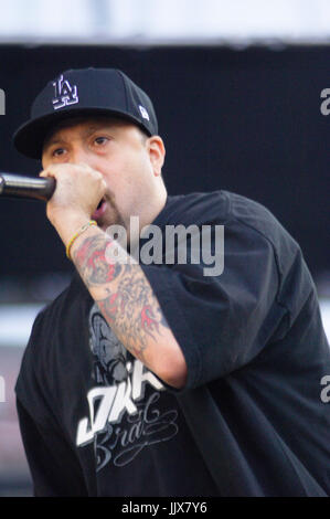 B-real singer Cypress Hill effectue la kroq 2007 invasion Home Depot Center carson,California. Banque D'Images