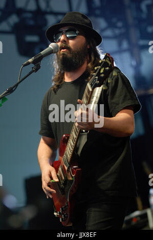 Daron Malakian Scars Broadway en 2008 Coachella festival Indio. Banque D'Images