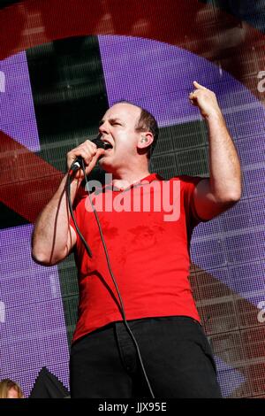 Greg graffin bad religion effectue épicentre 2010 music festival jour 2 septembre 26,2010 Auto Club Speedway fontana,California. Banque D'Images