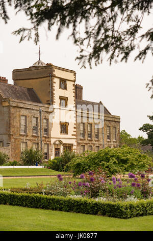 La maison et jardins de Canons Ashby House, Northamptonshire, Angleterre, Royaume-Uni. Banque D'Images