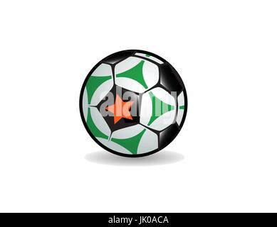 American soccer, la coupe du monde de football européen pro ball logo icône graphique Illustration de Vecteur