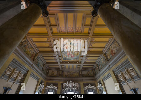 Partie de plafond de l'intérieur à Marine ministère à Rome. L'Italie, Rome, 2017 Banque D'Images