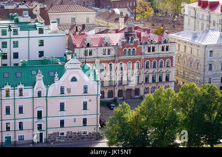 Vyborg, Russie - 6 Oct, 2016. De nombreux édifices anciens à Vyborg, Russie. Banque D'Images