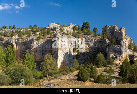 Cañon del Rio Lobos Parc naturel . La province de Soria, Castille et Leon, Espagne, Europe. Banque D'Images