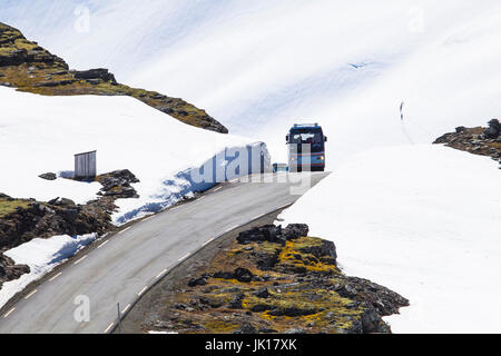 Route de Dalsnibba peak. Geiranger, Norvège Banque D'Images