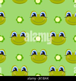 Motif grenouille. Vector art Illustration de Vecteur