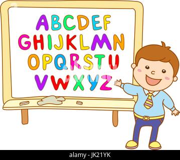 Pour les enfants ABC alphabet art vecteur illustration enfants kids fun Illustration de Vecteur