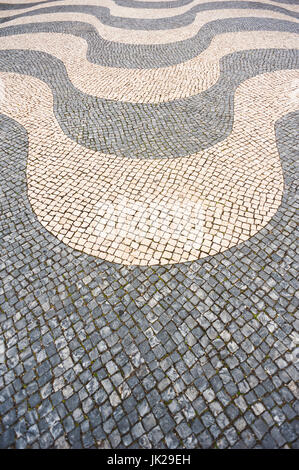 Revêtement traditionnel portugais (cobblestone), Lisbonne, Portugal Banque D'Images