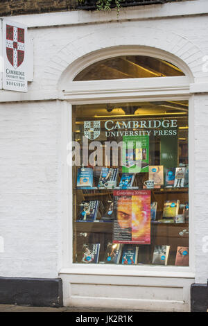 CUP (Cambridge University Press), librairie de l'université de Cambridge, Angleterre, Grande-Bretagne. Banque D'Images