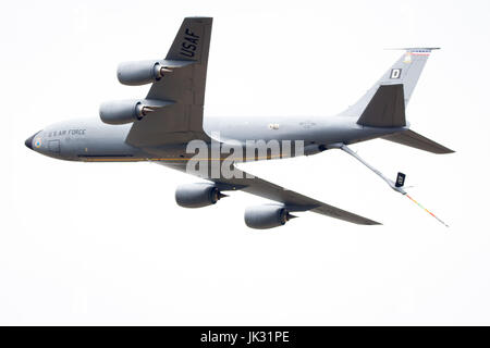 707 Boeing KC-135 Stratotanker passage aérien International Air Tattoo à Fairford 2017 Banque D'Images