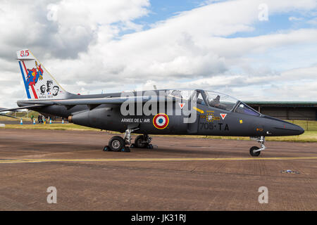 Alpha Jet de l'Armée de l'Air Française vu à la 2017 Royal International Air Tattoo à Fairford Royal Air Force dans le Gloucestershire - la plus grande milit Banque D'Images