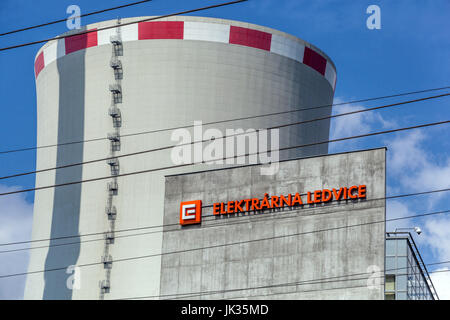 Ledvice power plant, le nord de la Bohème, en République Tchèque Banque D'Images