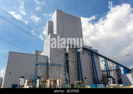 Ledvice power plant, le nord de la Bohème, en République Tchèque Banque D'Images