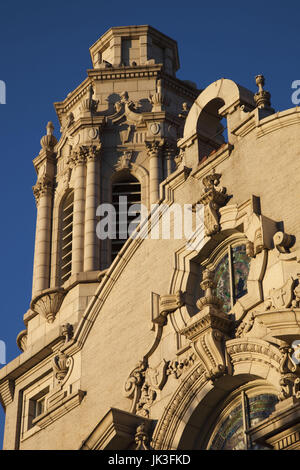 USA, Alabama, Birmingham, cinq points Zone Sud, Highlands United Methodist Church, coucher du soleil Banque D'Images