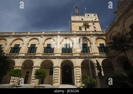 Malte, La Valette, le palais des Grands Maîtres, extérieur Banque D'Images