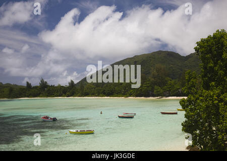 Seychelles, Mahe Island, Port Glaud, front de mer Banque D'Images