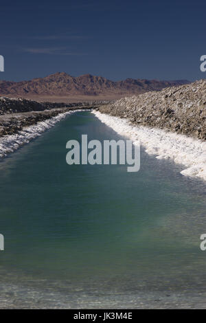 États-unis, Californie, Amboy, salines, Bristol Dry Lake, désert de Mojave Banque D'Images