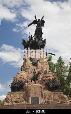 L'Argentine, la Province de Mendoza, Mendoza, Parque General San Martin, Cerro de la Gloria hill, monument à San Martin des Andes de l'armée qui a libéré l'Argentine, le Chili et le Pérou à partir de l'espagnol Banque D'Images