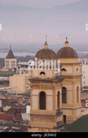 Italie, Sardaigne, Cagliari Stampace, Chiesa, district de SantAnna church, Dawn Banque D'Images