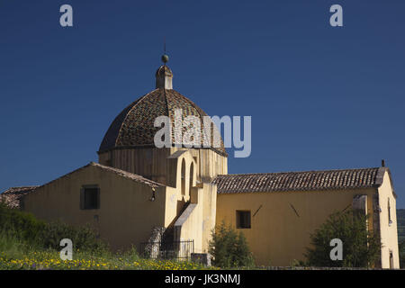 L'Italie, la Sardaigne, la région de Marmilla, Las Plassas, Chiesa di Santa Maria Maddalena church Banque D'Images