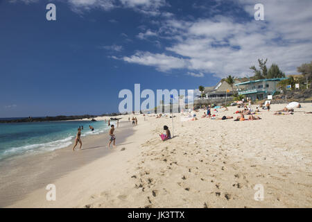 La France, l'île de la réunion, Saint-Gilles les Bains, la plage de Boucan Canot Banque D'Images