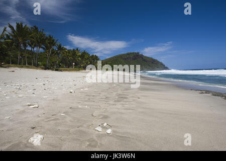 La France, l'île de la réunion, la réunion du Sud, plage de Grande Anse Banque D'Images