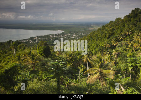 République dominicaine, Samana Peninsula, Sanchez, vue de Bahia de Samana Bay Banque D'Images