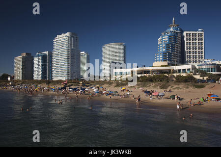 Uruguay, Punta del Este, Playa Mansa Beach Banque D'Images