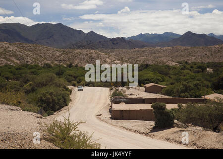 L'Argentine, la province de Salta, Valles Calchaquies, Molinos, paysage Banque D'Images