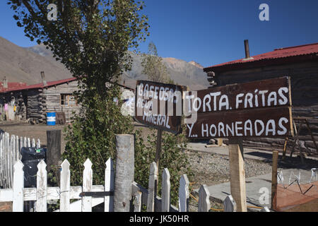 L'Argentine, Patagonie, la Province de Chubut, Nahuel Pan, casse-croûte de la gare shop Banque D'Images