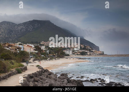 Italie, Sardaigne, l'Est de la Sardaigne, Golfo di Orosei Golfe, Cala Gonone, littoral Banque D'Images