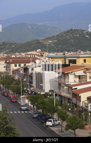 Italie, Sardaigne, Sardaigne orientale, région de l'Ogliastra, Tortoli, vue aérienne de la station balnéaire Banque D'Images