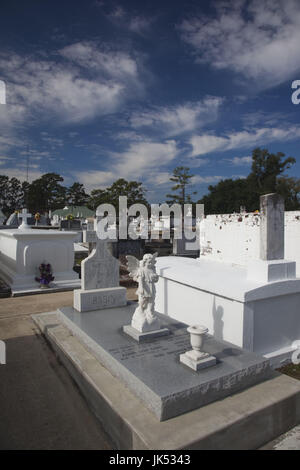 USA, Louisiane, pays Cajun, Breaux Bridge, capitale mondiale de la langouste, cimetière Cajun-French Banque D'Images