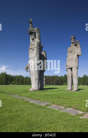 La Lettonie, Riga, Lettonie, sud-est Région de Latgale, la vallée de la rivière Daugava Riga, monument, à l'époque deux Kurtenhof, Camp de concentration Nazi Banque D'Images