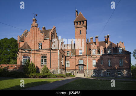 La Lettonie, l'ouest de la Lettonie, Kurzeme Région, Tukums, Jaunmoku Château Banque D'Images