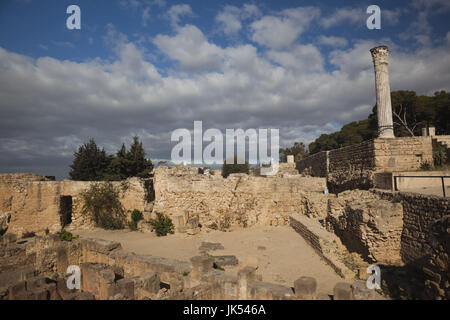 Tunisie, Tunis, Carthage, colline de Byrsa, ruines de l'époque Romaine Banque D'Images