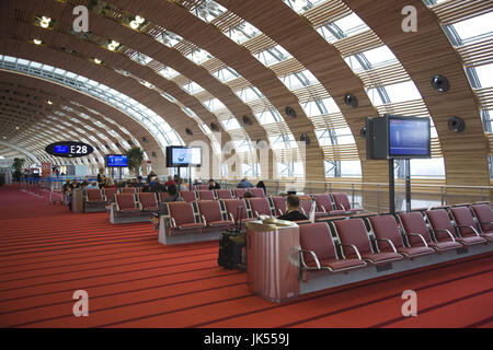 France, Paris, Charles de Gaulle, zone de départ de l'international, Terminal 2E, (NR) Banque D'Images