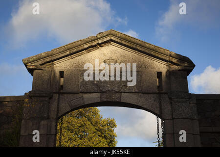 L'Uruguay, Colonia de Sacramento, Porton de Campo, ancienne porte de la ville, le matin Banque D'Images