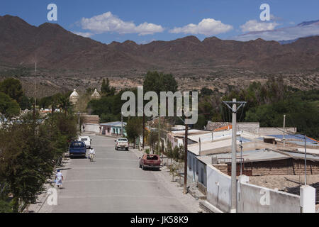 L'Argentine, la province de Salta, Valles Calchaquies, Seclantas, centre-ville Banque D'Images