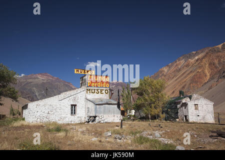 L'Argentine, la Province de Mendoza, Las Cuevas, musée du monde perdu Banque D'Images