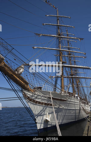 États-unis, Massachusetts, Boston, Boston Voile Tall Ships Festival, grand voilier brésilien Cisne Branco Banque D'Images