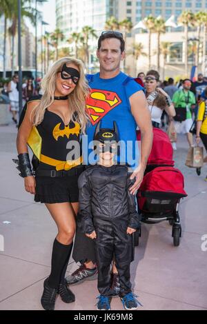 San Diego, États-Unis. 21 juillet, 2017. Jour 2 de Comic Con .même plus de gens s'est avéré aujourd'hui. Credit : Daren Fentiman/ZUMA/Alamy Fil Live News Banque D'Images