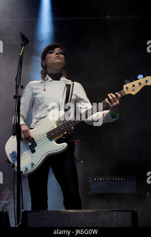 22, juillet, 2017. Sheffield, Royaume-Uni. Primal Scream headline la scène principale à la Sheffield Jalonnages Festival. © Gary Bagshawe / Alamy Live News. Banque D'Images